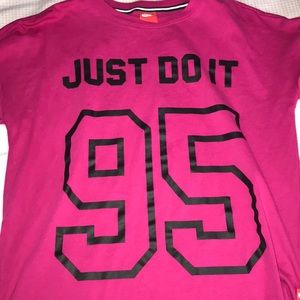 Nike Pink Long sleeve shirt